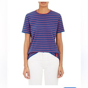 Kule Classic Breton Striped T Shirt red and blue made in Portugal 100 cotton